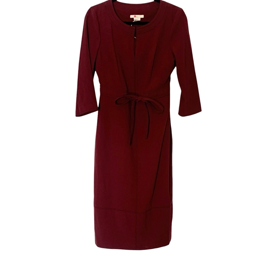Boden Burgundy Midi Dress